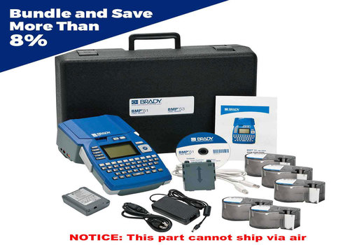 เครื่องปริ้นลาเบลเบรดี้ Brady bmp51 label printer lab Identification starter kit 